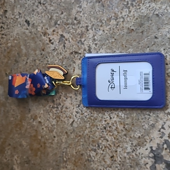 Lilo & Stitch Camping Cuties‎ Loungefly Lanyard w/ Cardholder .. NEW - Picture 1 of 3